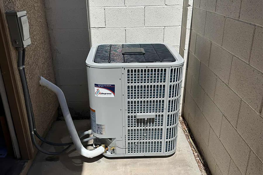 New AC unit installed for home replacement service in Las Vegas