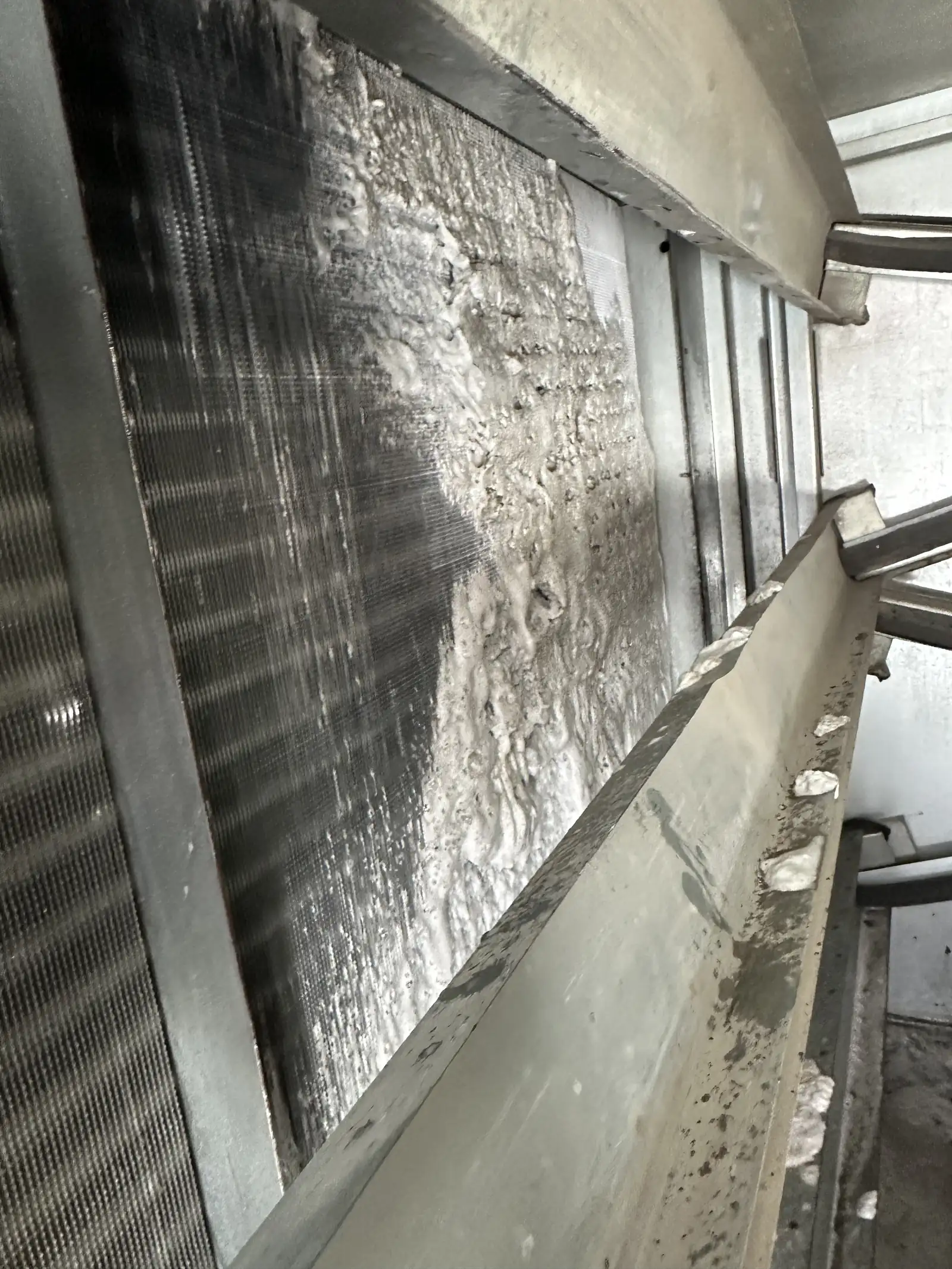 Musty Smell From Your AC Vents? Start at the Drain, Not the Ducts Dirty evaporator coil, a common source of a musty smell from AC vents